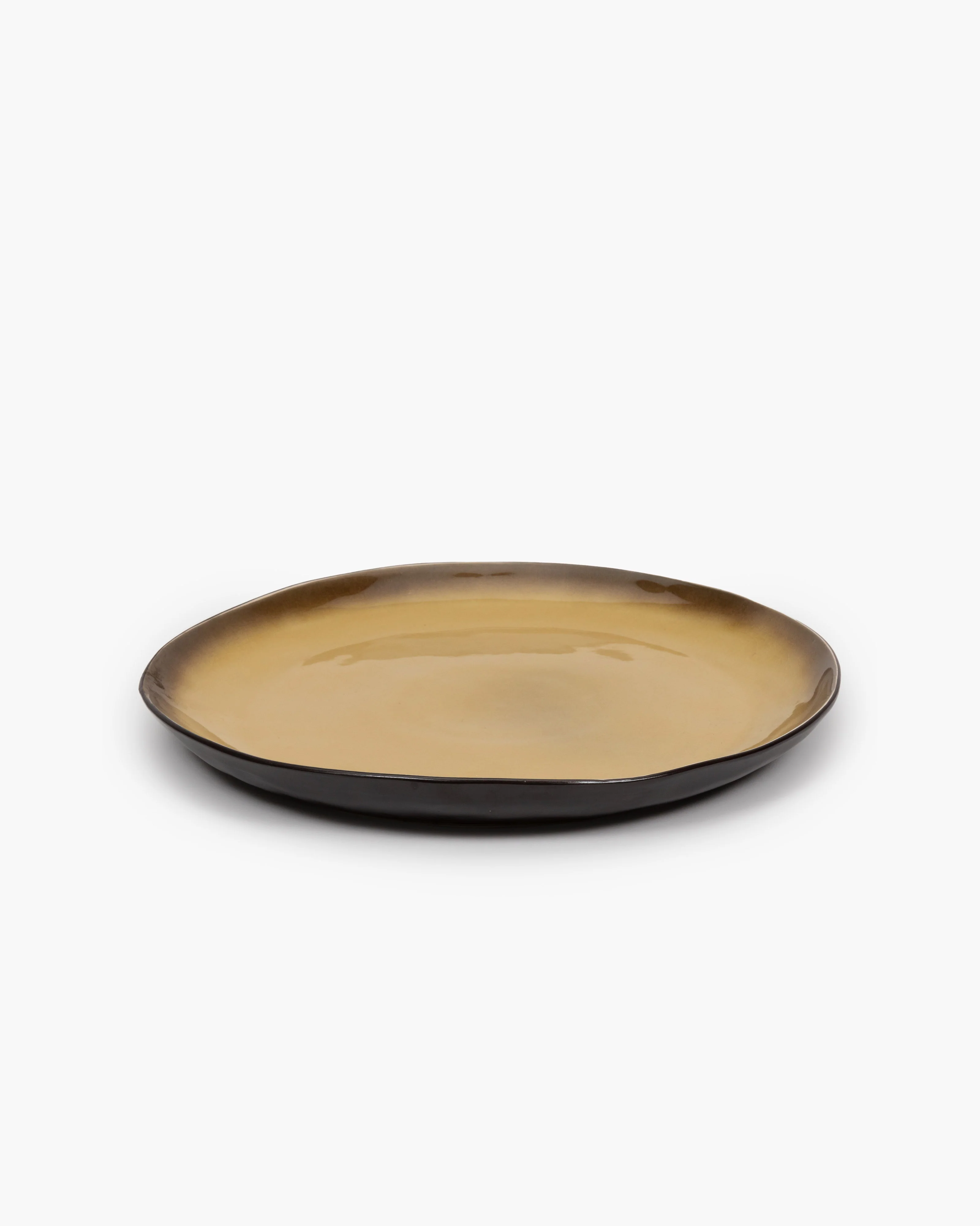 Serving plate green Pure